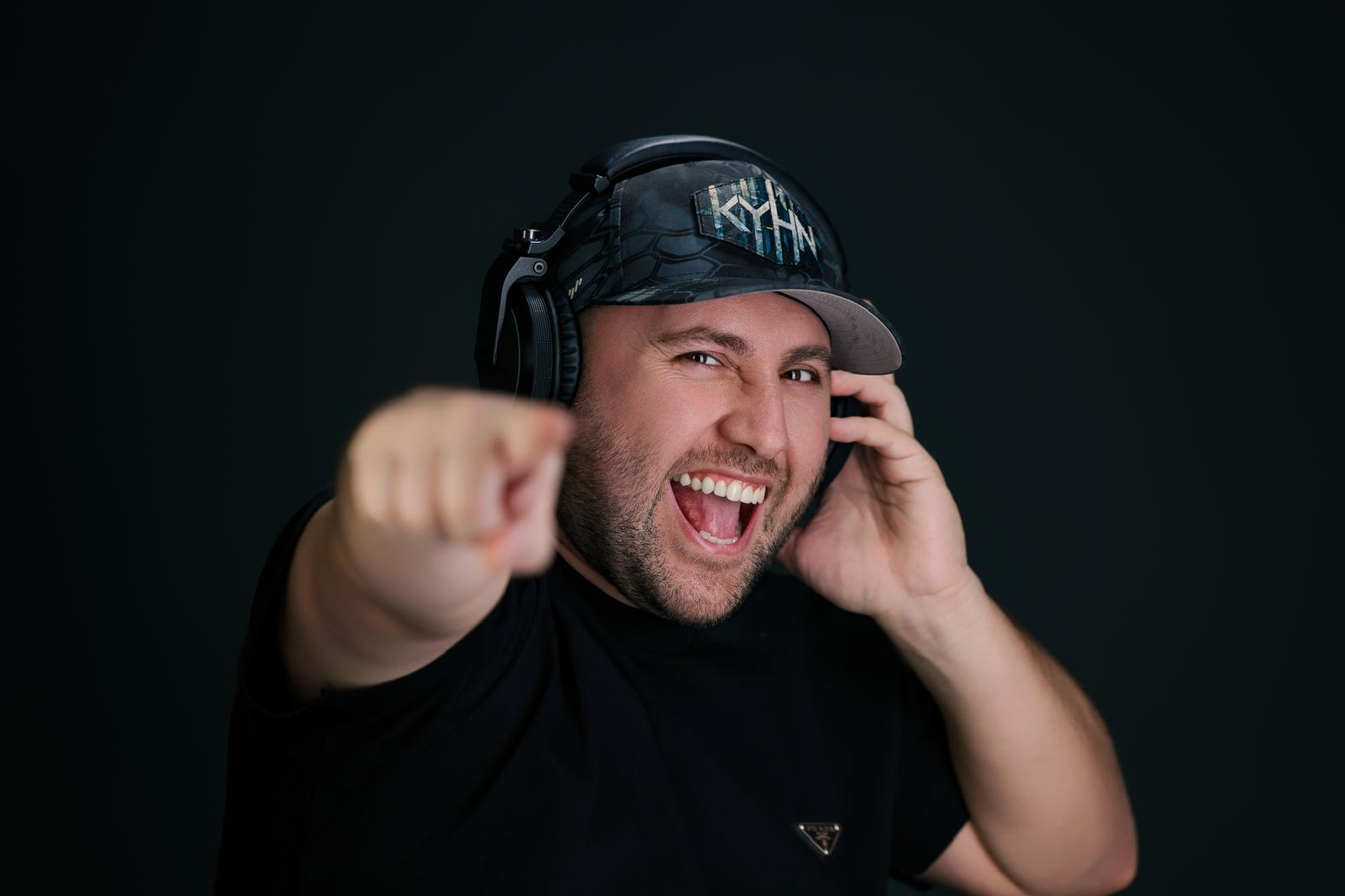 DJ KYHN mixing at a Phoenix nightclub